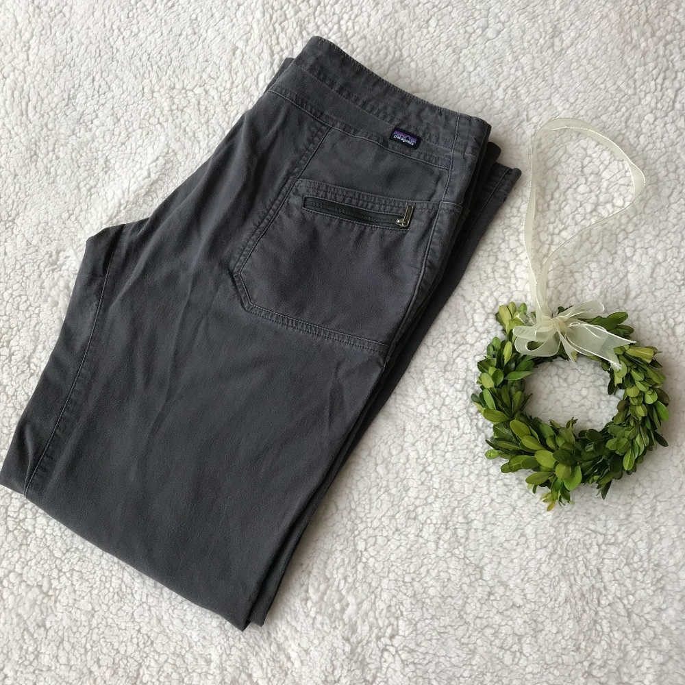 Patagonia OrganicCotton Charcoal Gray Pants Size 8